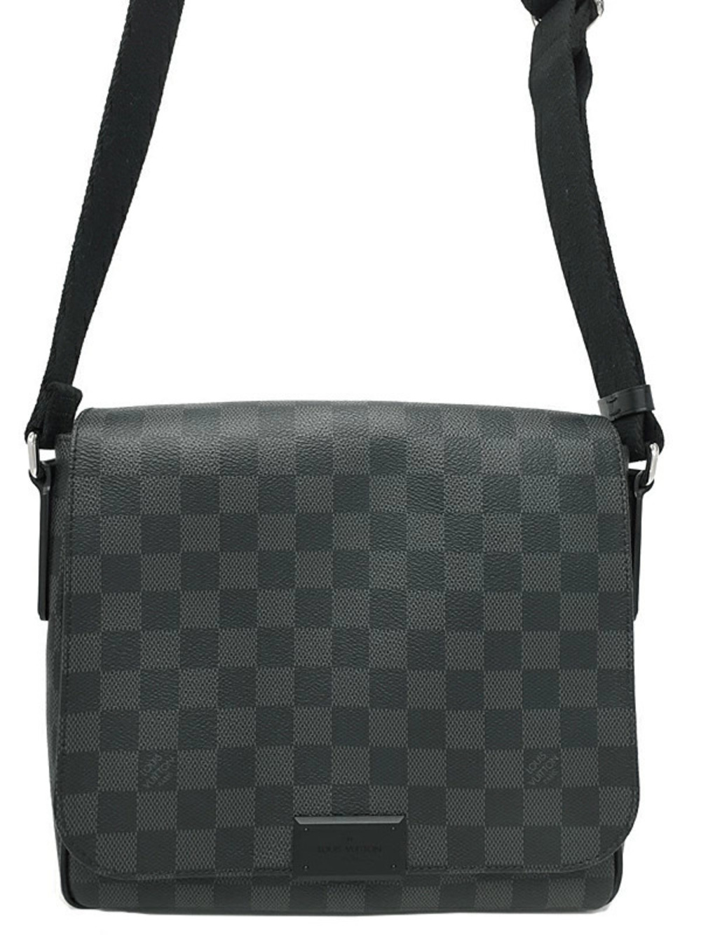 Louis Vuitton Damier Graphite Black District Shoulder Bag